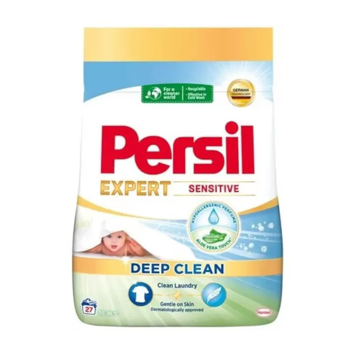 Detergent pudra Persil Expert Sensitive, 1.49 kg, hipoalergenic, pentru rufe albe