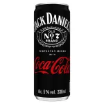 Cocktail cu whiskey Jack Daniel's si Cola Cola, alcool 5%, doza, 0.33 l