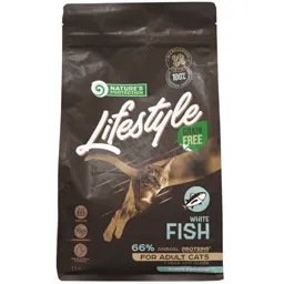 Hrana uscata petnru pisici adulte, cu peste alb 1.5kg