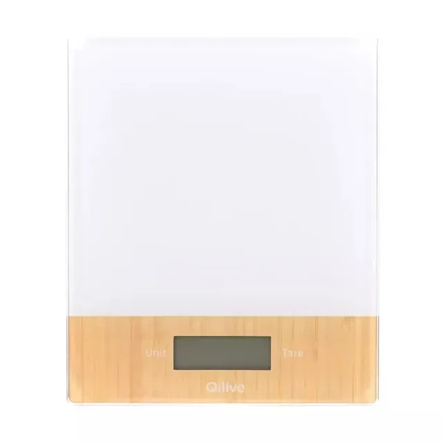 Cantar de bucatarie Qilive Q.5211, capacitate maxima 5 kg, ecran LCD, alb