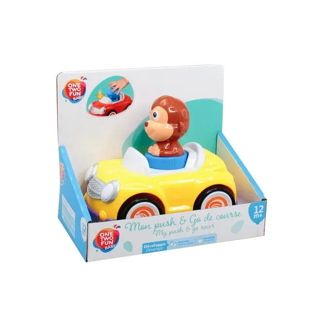 Masina cu lumini One Two Fun, push and go