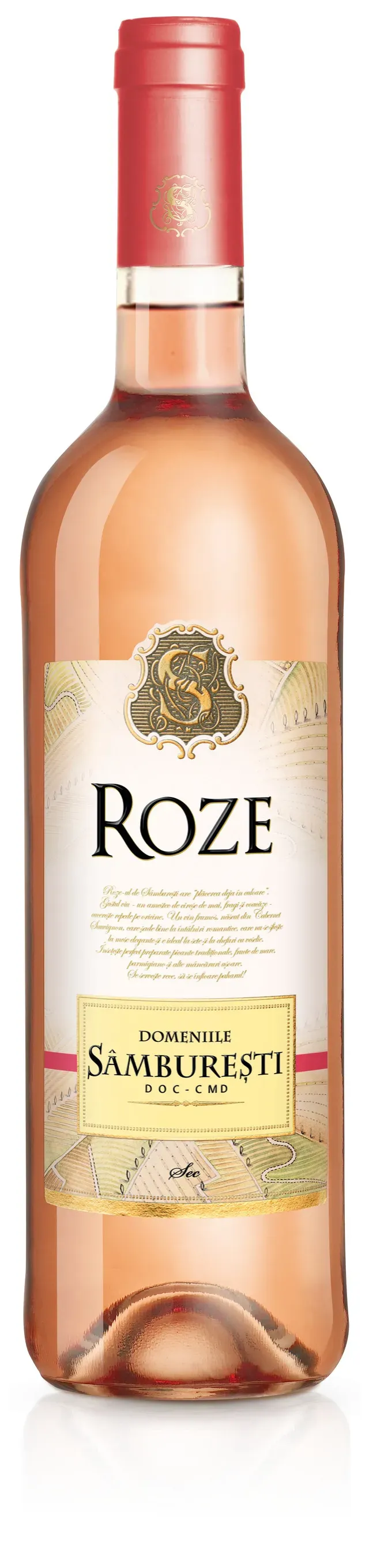 Vin rose sec Domeniile Samburesti, Cabernet Sauvignon si Merlot, 0.75 l