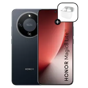 HONOR Magic 8 Lite, Dual SIM, 8GB RAM, 256GB, Midnight Black - Casti Honor Choice Earbuds X7e Active incluse