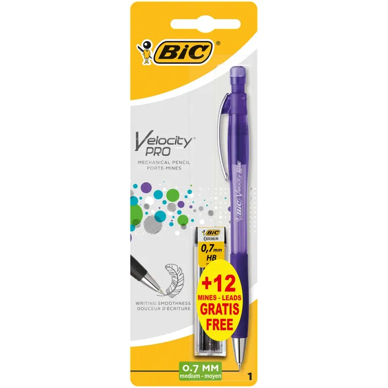 Creion mecanic Bic Velocity Pro 0.7mm cu 12 mine