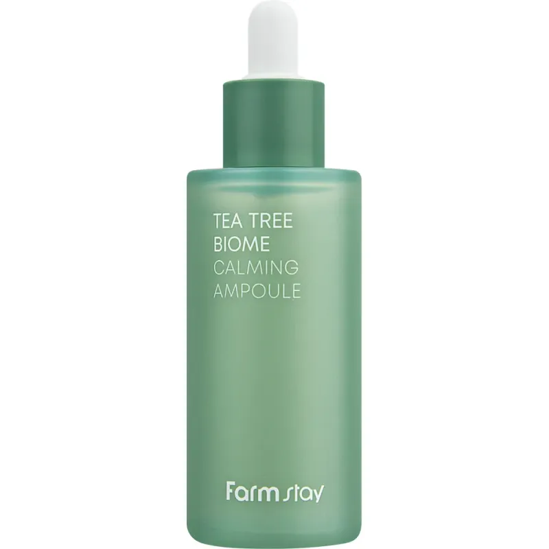 Fiola cu ser calmant cu extract de ceai verde Farmstay Tea Tree Biome, 50 ml