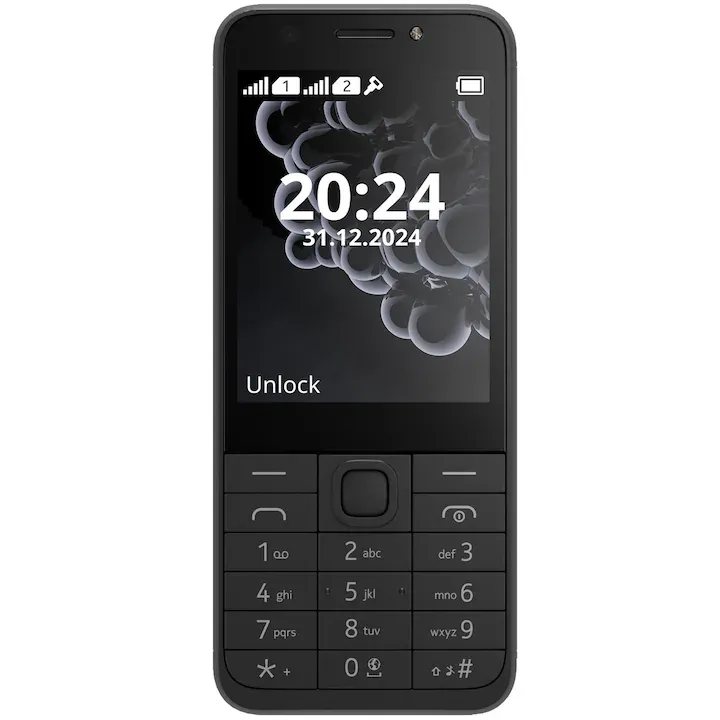 Nokia 230 (2024), 2.8", Dual SIM Black