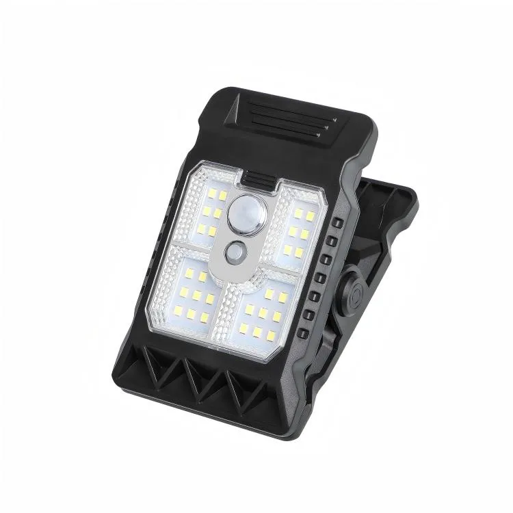 Lampa solara Leccik cu senzor de miscare, LED, 3 moduri de functionare, neagra, 11.2x7.6cm