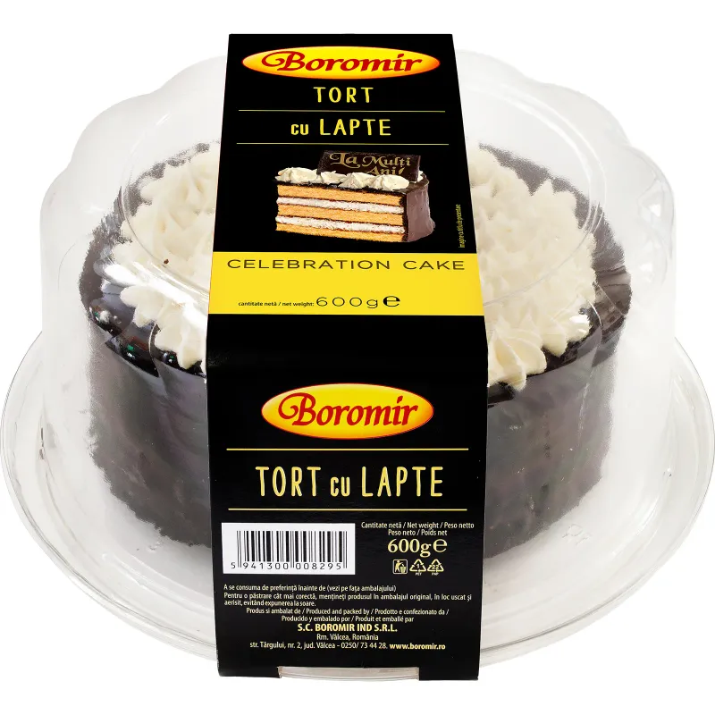 Tort cu lapte Boromir, 600 g