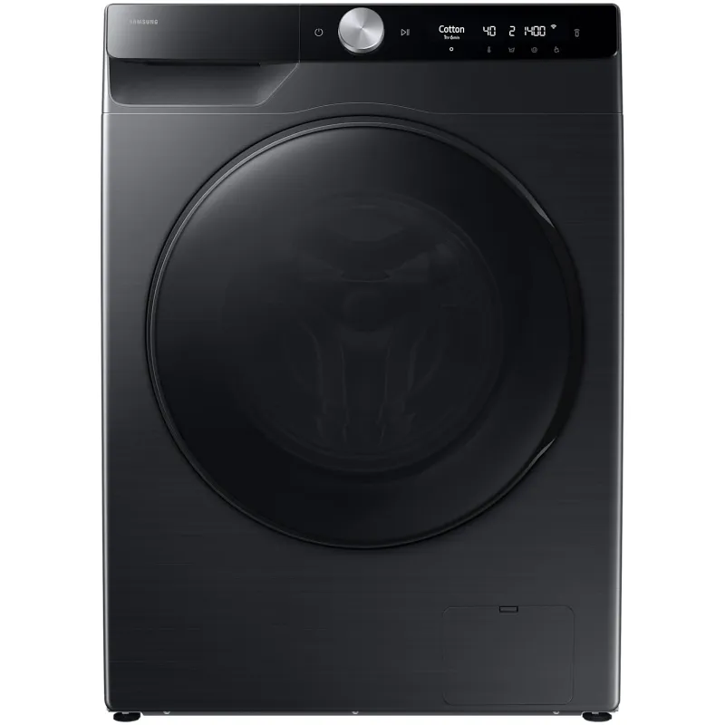 Masina de spalat rufe cu uscator Samsung WD90DG6B85BBU4, Spalare 9 kg, Uscare 6 kg, 1400 RPM, Clasa D, AI Wash, Auto Dispense, AI Ecobubble, AI Control, Super speed 39 min, WiFi, Negru