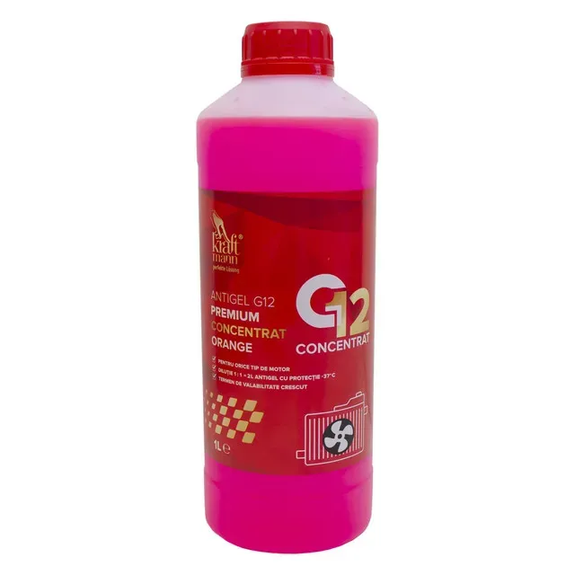 Antigel concentrat orange Kraftmann G12 Premium, 1 l