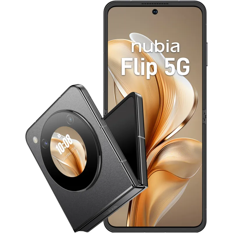 ZTE nubia FLIP, Dual SIM, 8GB RAM, 256GB, 5G, Negru