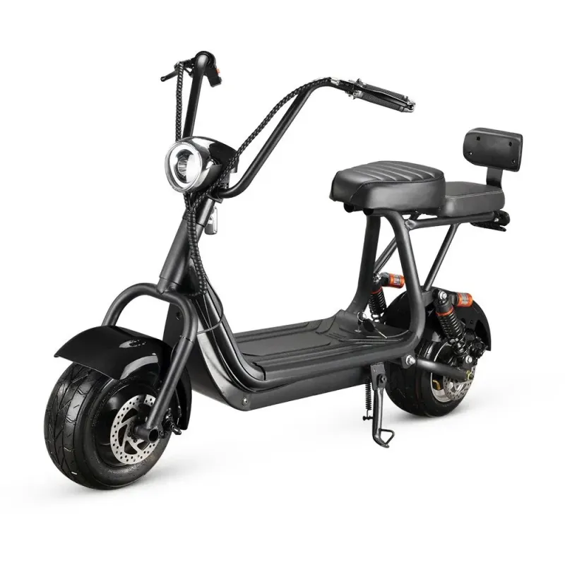 Scuter electric Mini Harley, 800W, baterie detasabila 48V, negru, 140x65x100cm