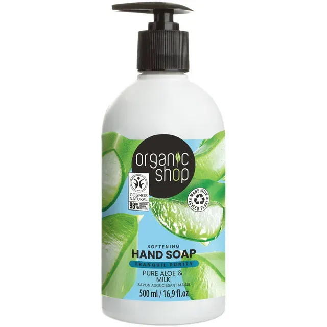 Sapun lichid Organic Shop Aloe & Milk, 500 ml