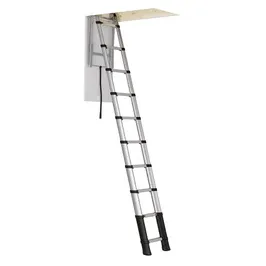Scara mansarda, Profil Alustep, metal + lemn, retractabila, 70 x 110 x 290 cm
