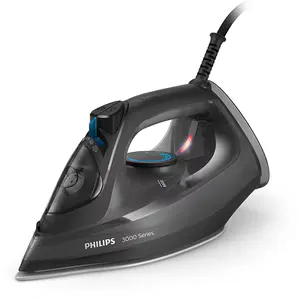 Fier de calcat PHILIPS Seria 3000 DST3041/80, 2600W, 200g/min, 300ml, talpa ceramica, negru
