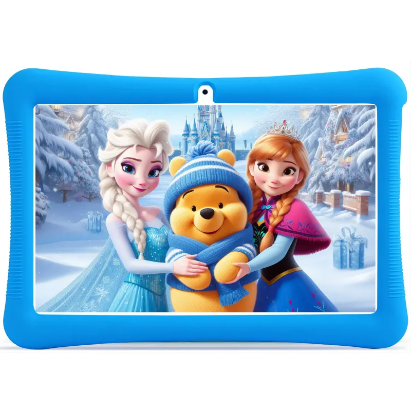 pentru copii de 10 inch, LULUGTI, Android 13, 6GB RAM, 128 GB ROM, ecran tactil IPS HD 1280x800, tableta cu control parental, software pentru copii preinstalat, WiFi, Bluetooth, Albastru