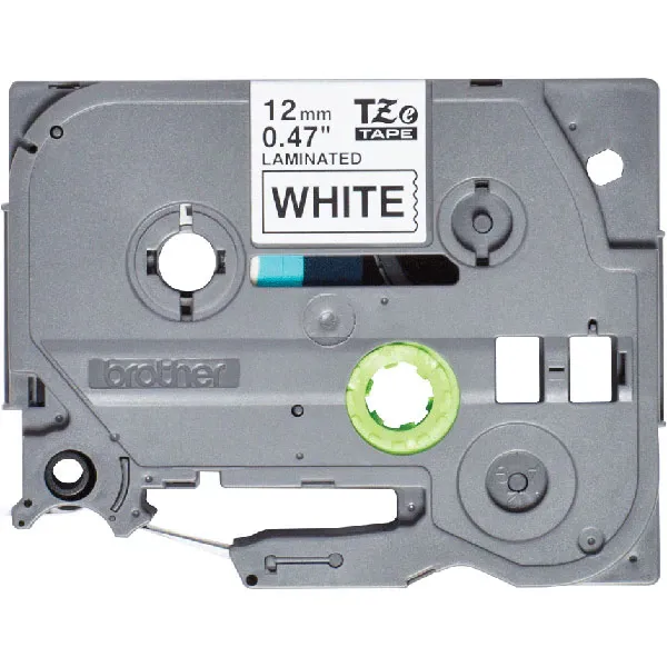 Banda etichete BROTHER TZe-231S, 12 mm, 4 m, Negru pe Alb