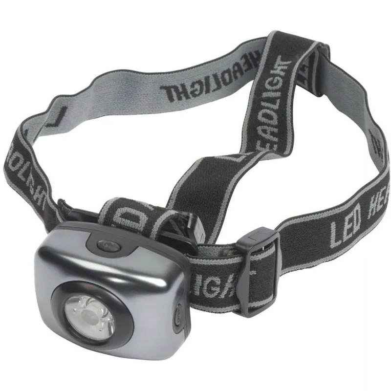 Frontala LED Bo-Camp 150 lumeni, carcasa otel, gri