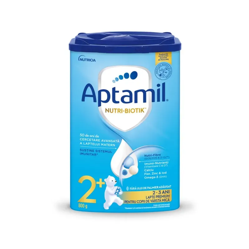 Lapte de crestere Aptamil Nutri-Biotik 2+, 2-3 ani, 800g