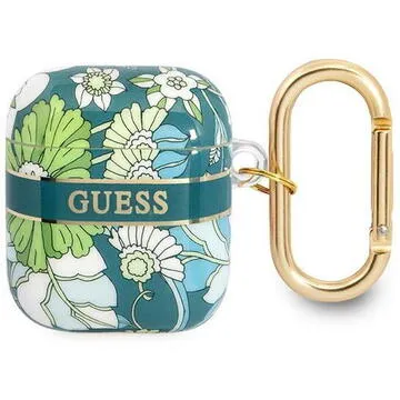 Guess GUA2HHFLN AirPods acoperi verde curea de flori Colectia