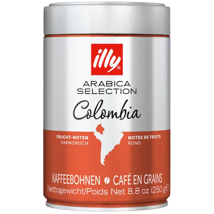 Cafea boabe, illy Arabica Selection Columbia, 250 g