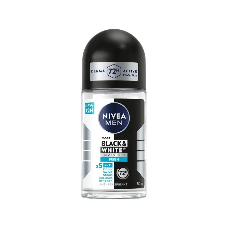 Deodorant roll-on Nivea Men Black & White Invisible Fresh 50 ml
