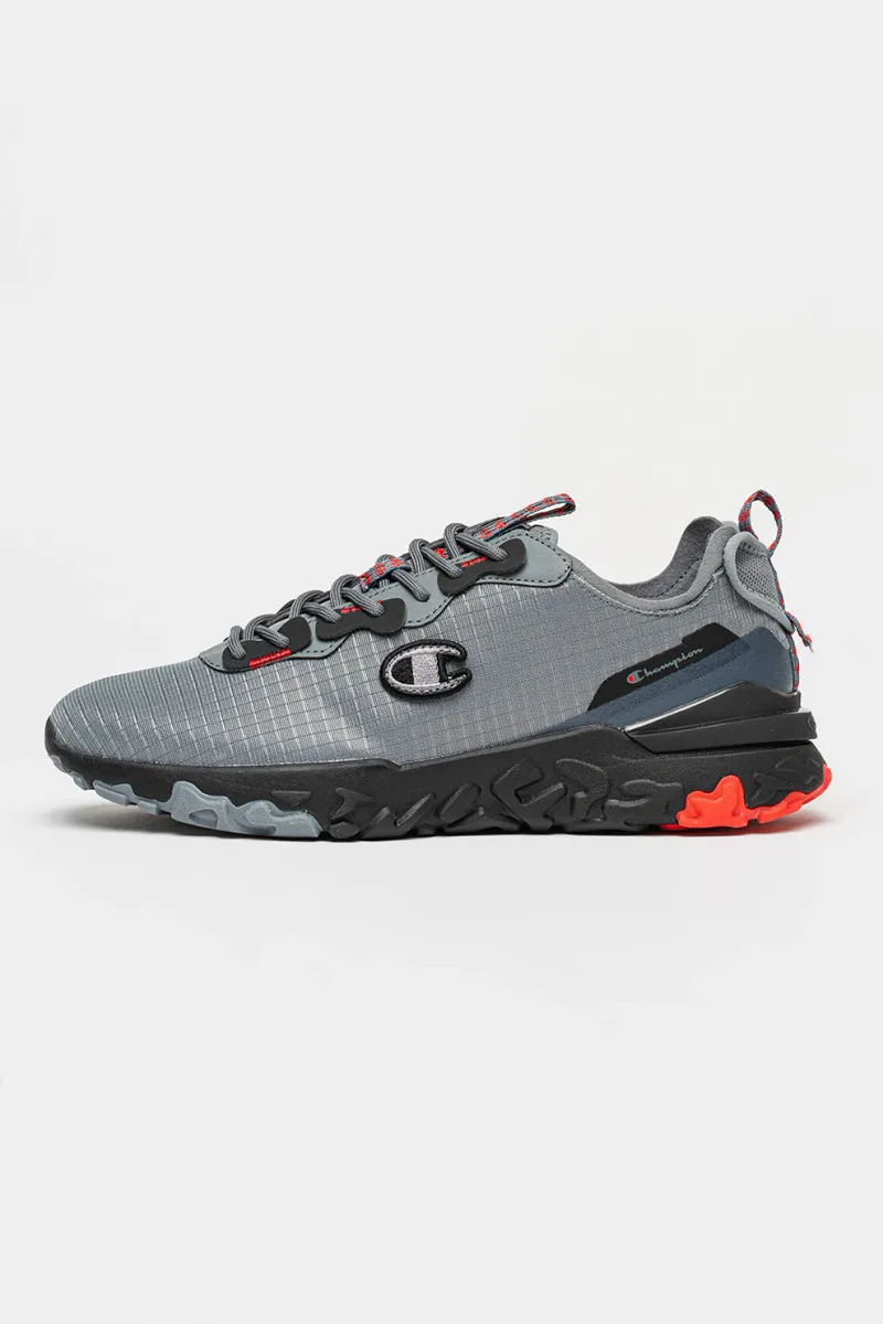 Champion, Pantofi sport Athos din material textil, Gri inchis, 42