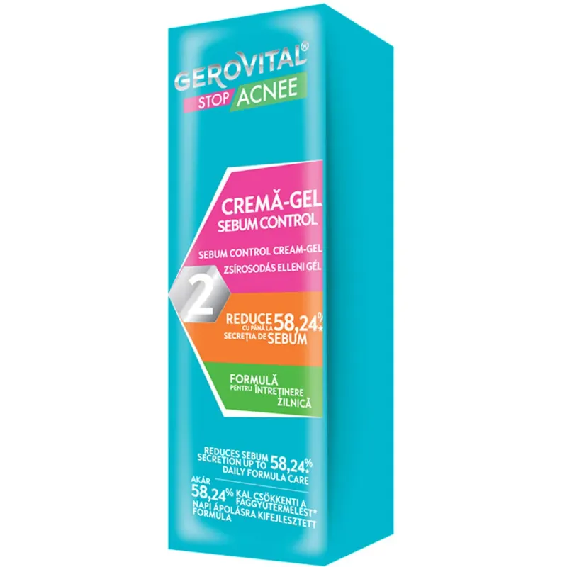 Gerovital Gel sebum control stop acnee 50ml