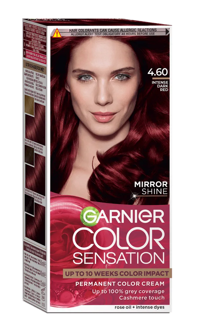 Vopsea de par Garnier, 4.60 Rosu Inchis Intens