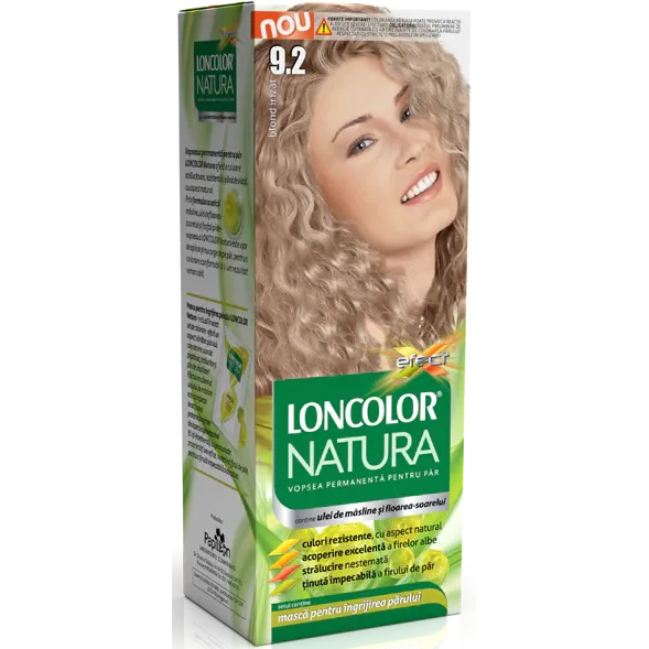 Vopsea de par permanenta Loncolor Natura 9.2 Blond irizat, 100 ml