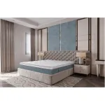 Saltea Anatomica Green Future Carolina, 160x200x33 cm, Arcuri Pocket, spuma Memory, 7 Zone de Confort, fermitate medie