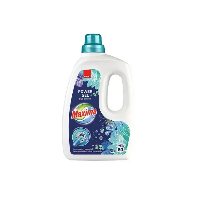 Detergent gel Sano Maxima Blue Blossom , 60 spalari, 3 l