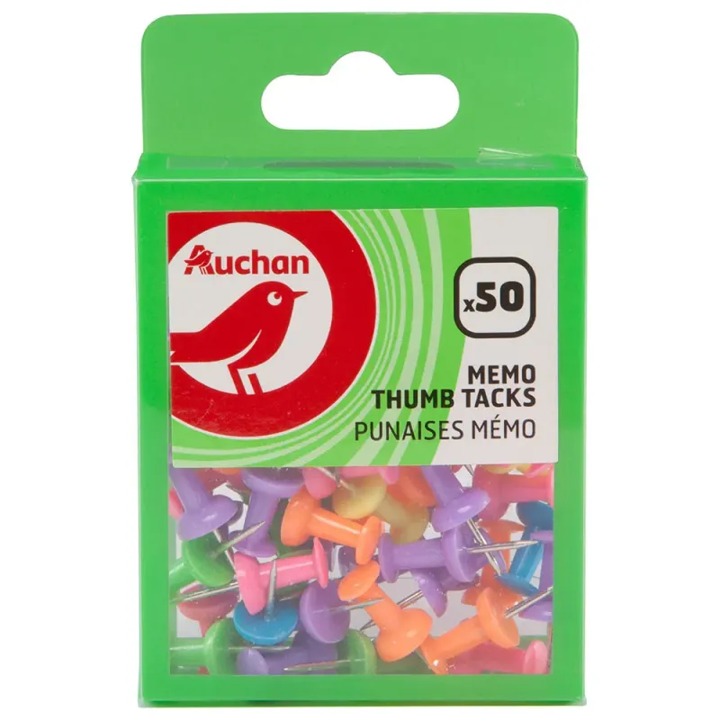Set 50 pioneze Auchan, diverse culori