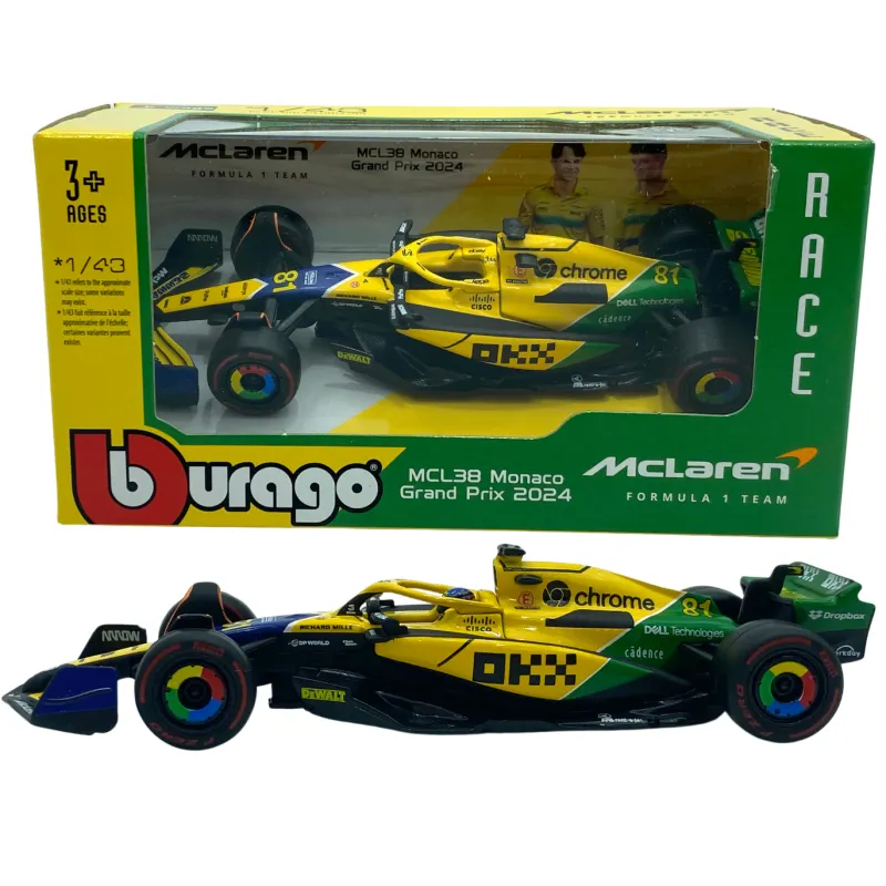 McLaren MCL38 GP Monaco F1 2024 #81 Piastri BBurago 1:43