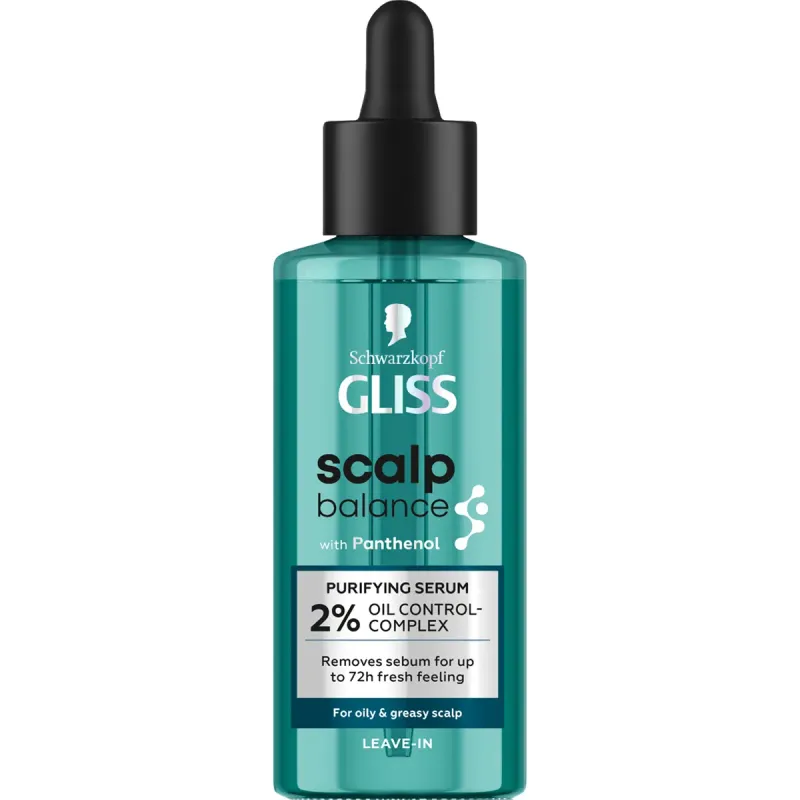 Ser pentru scalp cu tendinta de ingrasare Schwarzkopf Gliss Scalp Balance, 100 ml