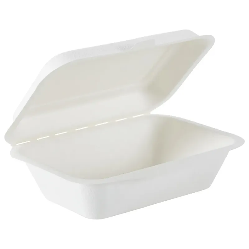 Set caserole de unica folosinta Actuel Ecofriendly, 10 bucati, 18.5 x 13.5 cm, alb