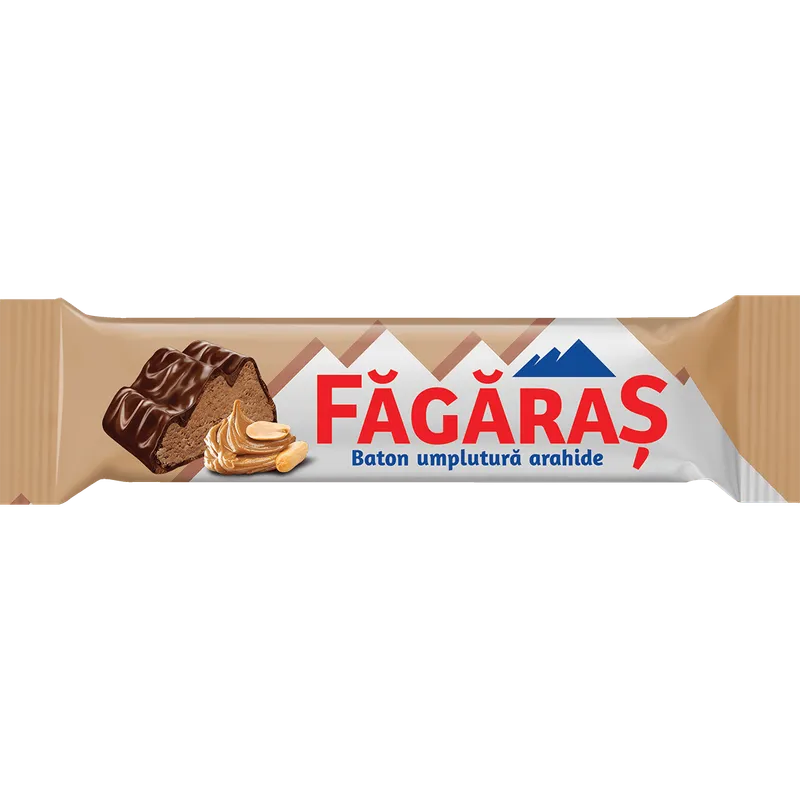 Baton de ciocolata cu umplutura cu crema cu arahide Fagaras, 40 g