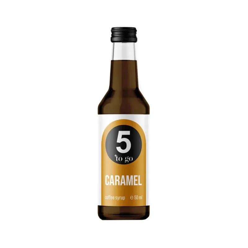 Sirop cafea  5 To Go, caramel, 50 ml