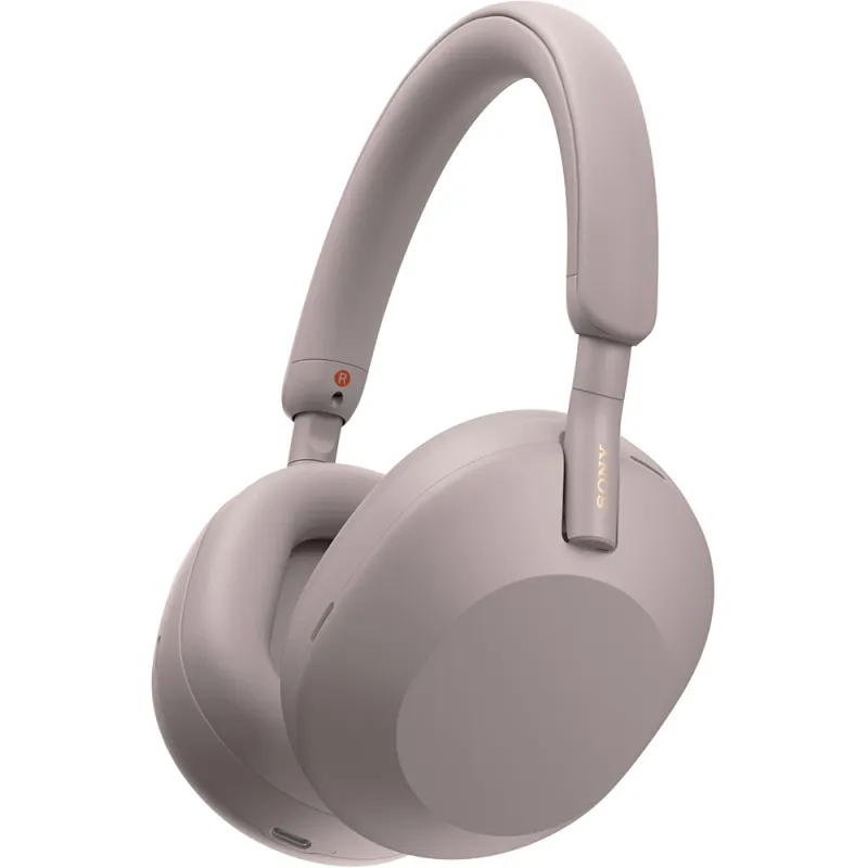 Casti SONY WH-1000XM5, Bluetooth, Over-Ear, Microfon, Noise Cancelling, roz