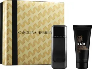 CAROLINA HERRERA 212 VIP Black Elixir set cadou pentru bărbați