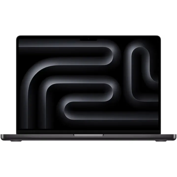 Apple MacBook Pro 14" cu procesor Apple M5, 10 nuclee CPU si 10 nuclee GPU, 24GB RAM, 1TB SSD, Space Black, Tastatura Internationala, Manual RO