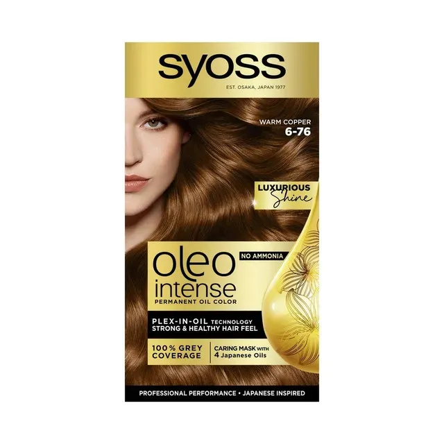 Vopsea de par Syoss Color Oleo 6-76 Aramiu cald