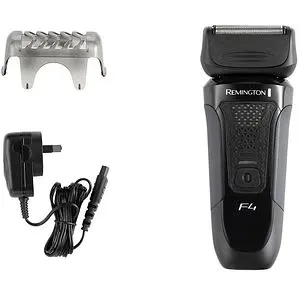 Aparat de ras REMINGTON Style Series F4 F4002, acumulator, autonomie 50 min, ConstantContour, negru-albastru