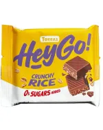Ciocolata cu lapte si orez crocant Torras Hey Go, fara zahar si fara gluten, 60 g