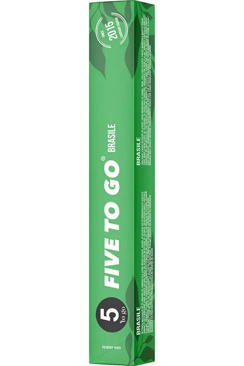 Capsule cafea 5 To Go Brasile, compatibile Nespresso, 10 capsule