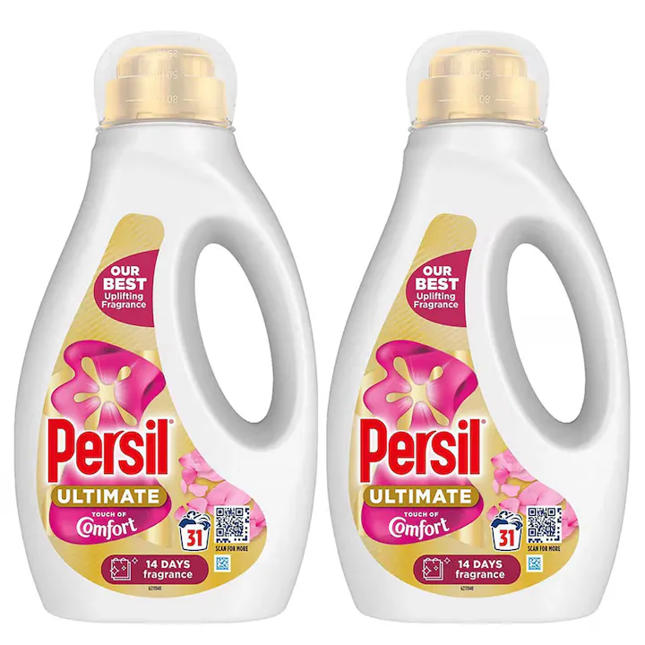 Detergent lichid rufe Persil Ultimate Protect, 2 buc x 837 ml, 62 spalari