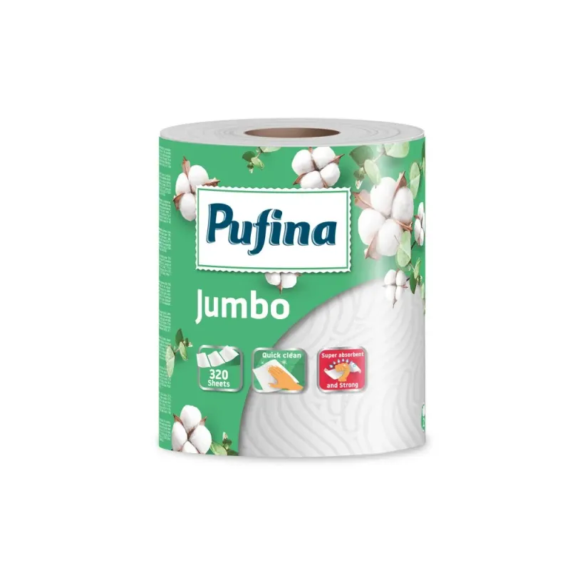 Monorola prosoape de hartie Pufina Jumbo, 80 m