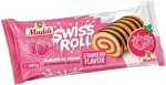 Rulada cu crema cu aroma de capsuni Maddi Swiss Roll, 300 g