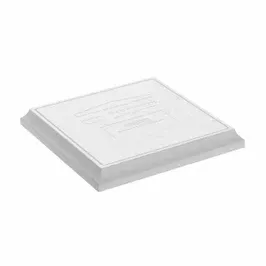 Capitel capac stalp gard Star Stone, (330 x 330) x (300 x 300) x 40 mm, alb