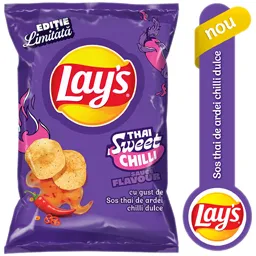 Chipsuri din cartofi cu gust de sos thai si ardei chilli dulce 125g